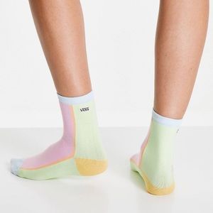 Multicolor Vans Color Blocked Ankle Socks OS New